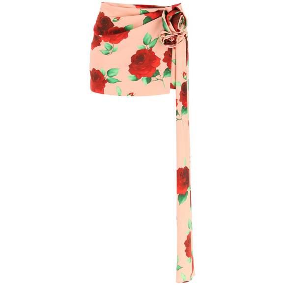 Magda butrym printed jersey mini skirt